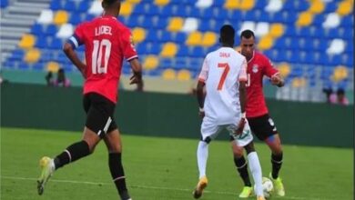 مباراة منتخب مصر الأولمبي في كأس أمم إفريقيا