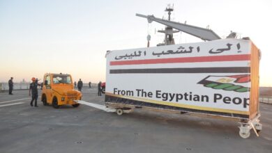 المساعدات الإنسانية المصرية